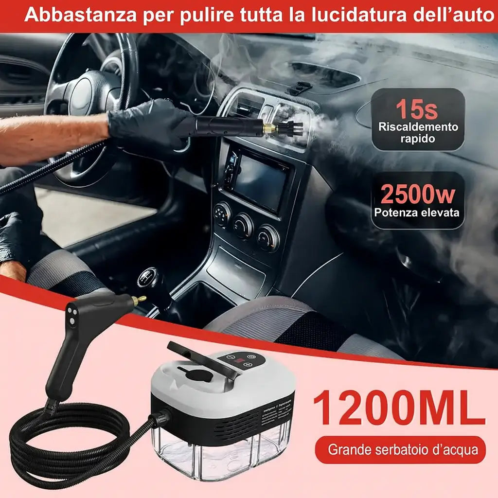 Pulitore a vapore ad alta pressione 2500W