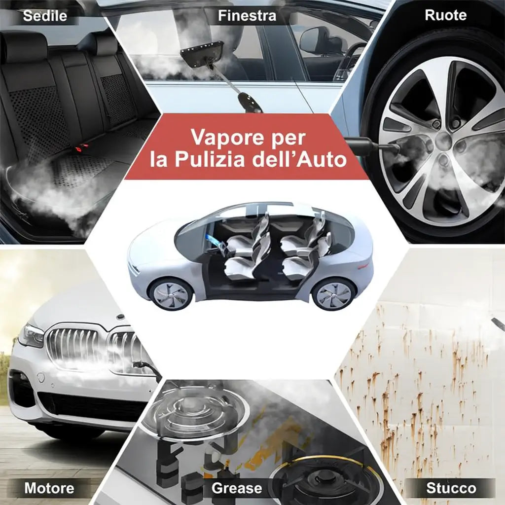 Pulitore a vapore ad alta pressione 2500W